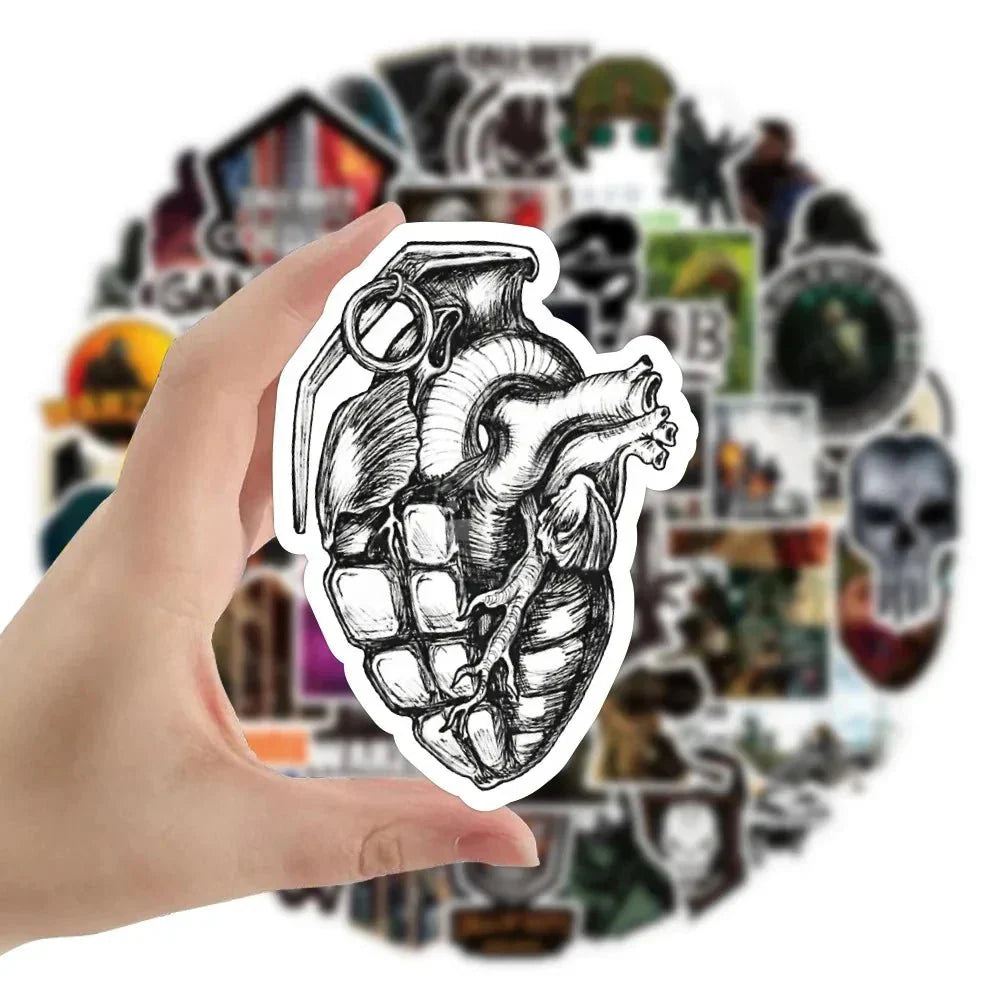 Call of Duty Stickers – Colorful Game Decals | Durable Laptop Stickers Pack