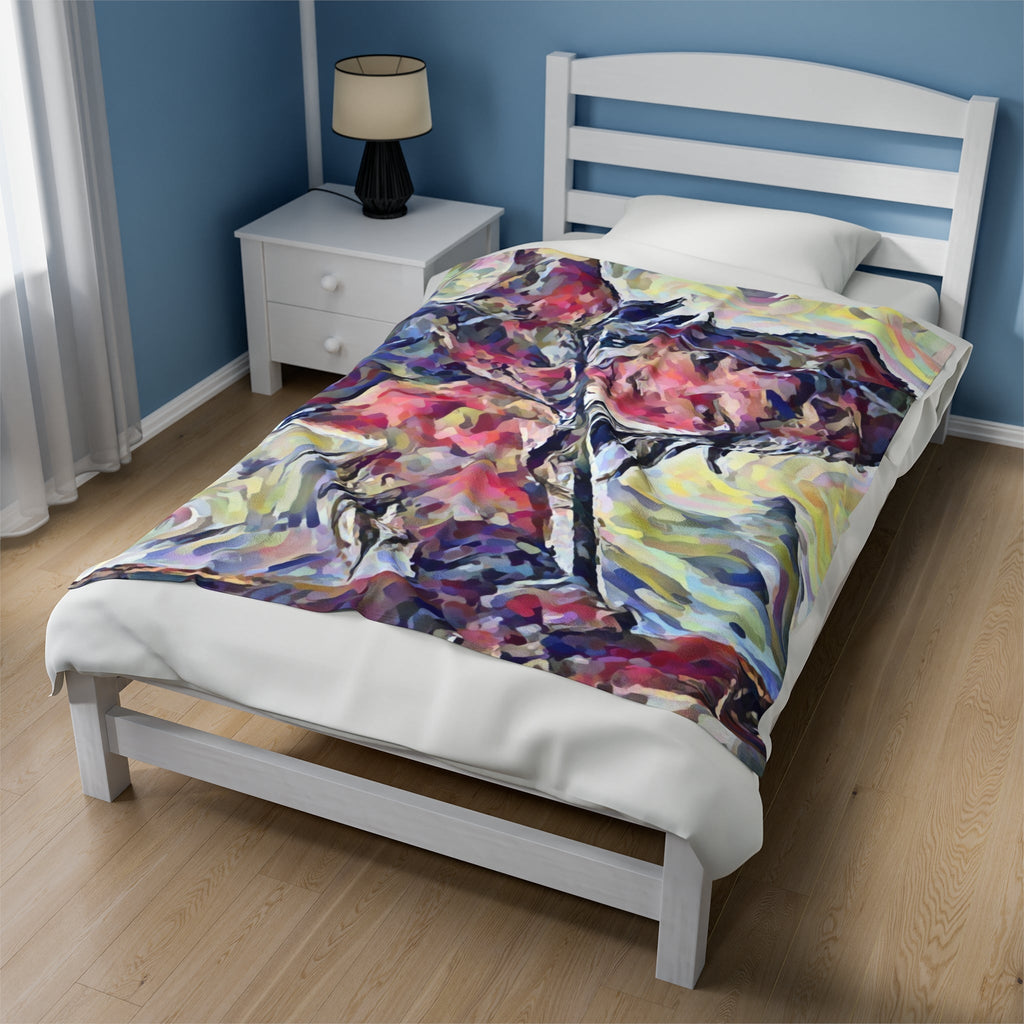 Velveteen Blanket - Tomb Raider Lara Croft Unique Design