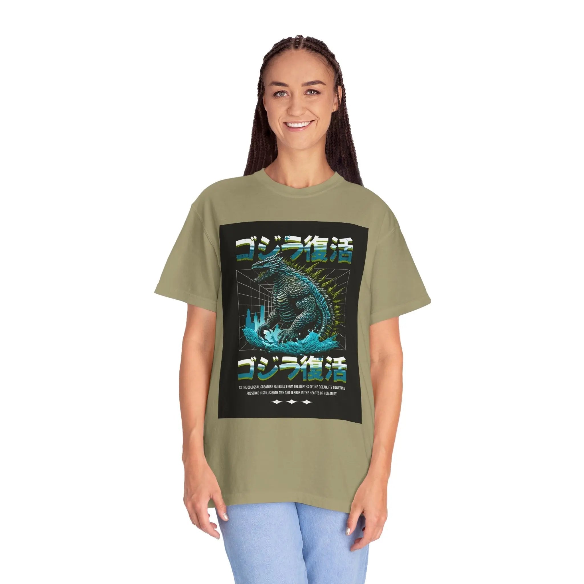 Garment Dyed T-Shirt - Unisex Cotton Tee With Soft Washed Cotton & Relaxed Fit Shirt