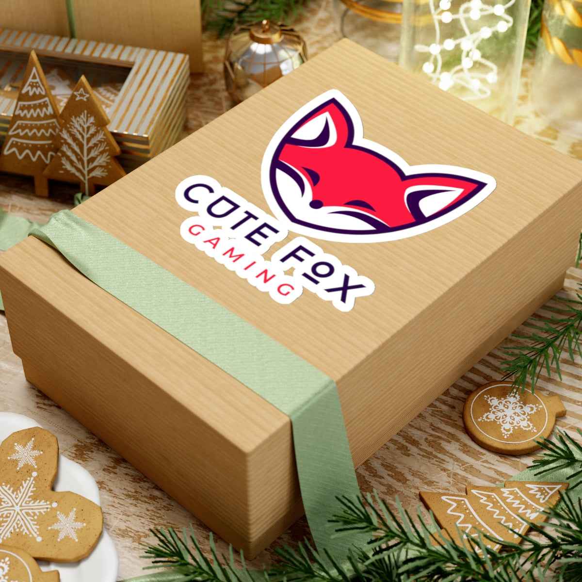 Cute Fox Stickers - Durable Vinyl Kiss Cut Stickers for Gaming & Laptop Decor