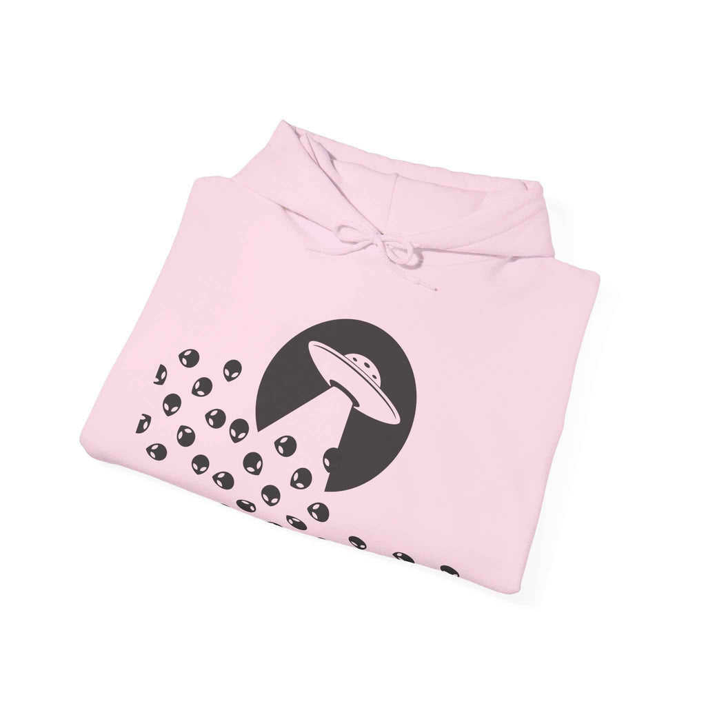Alien Beam Me Up Hoodie - Soft Cotton Blend Hoodie With Adjustable Hood & Kangaroo Pocket