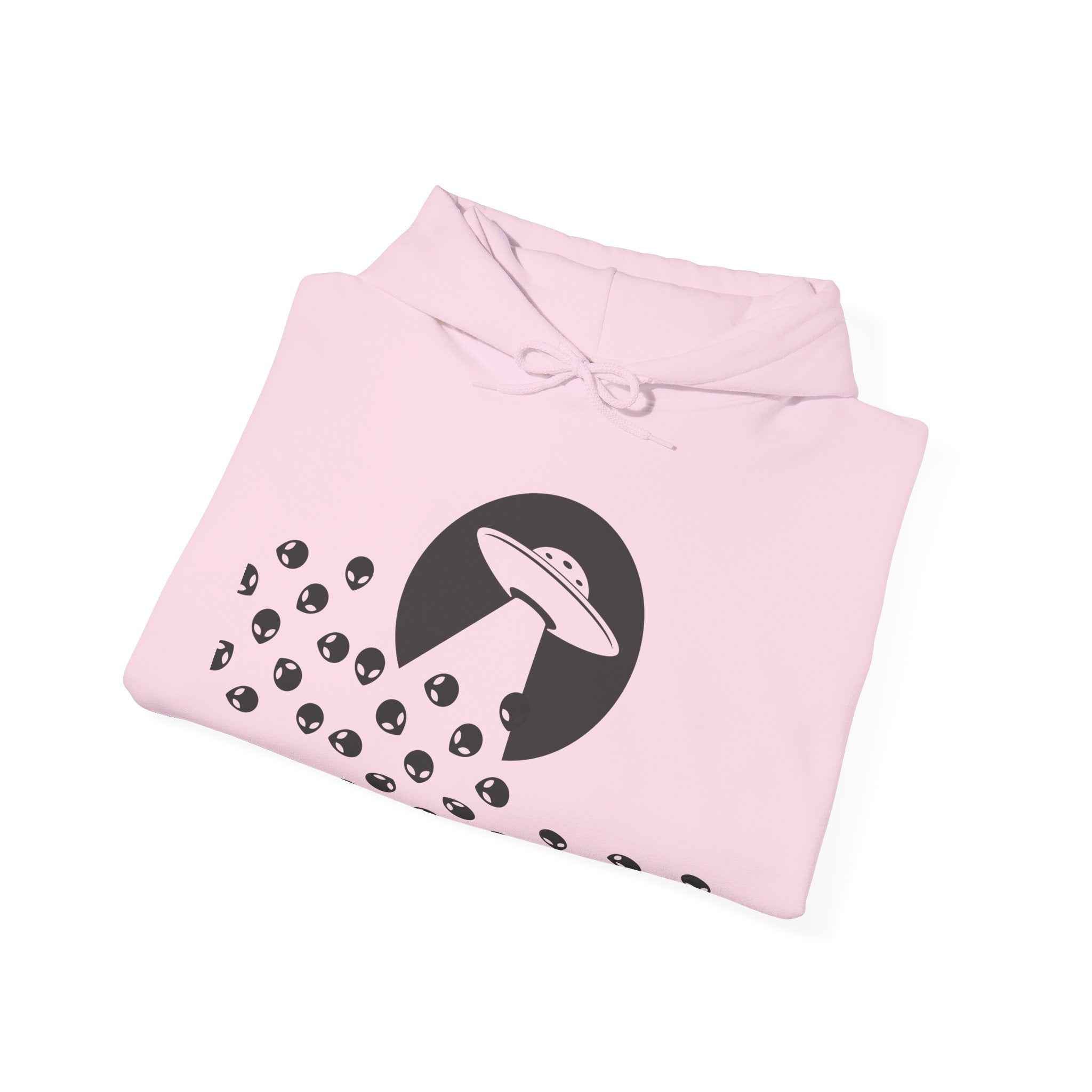 Alien Beam Me Up Hoodie - Soft Cotton Blend Hoodie With Adjustable Hood & Kangaroo Pocket