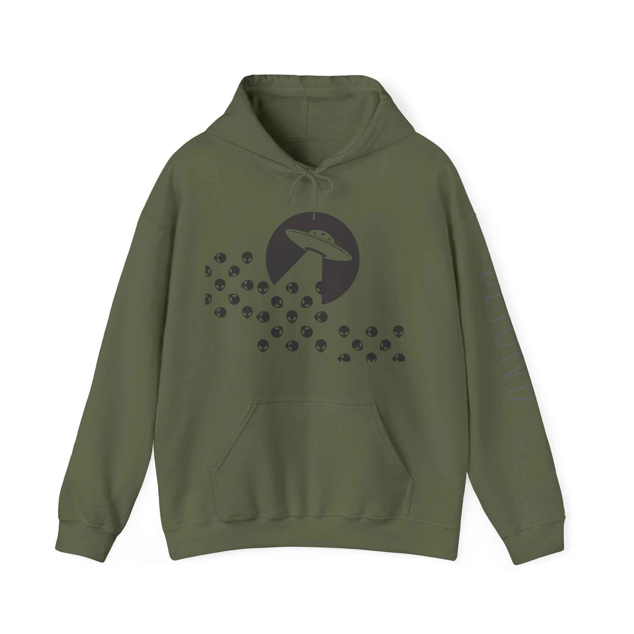 Alien Beam Me Up Hoodie - Soft Cotton Blend Hoodie With Adjustable Hood & Kangaroo Pocket