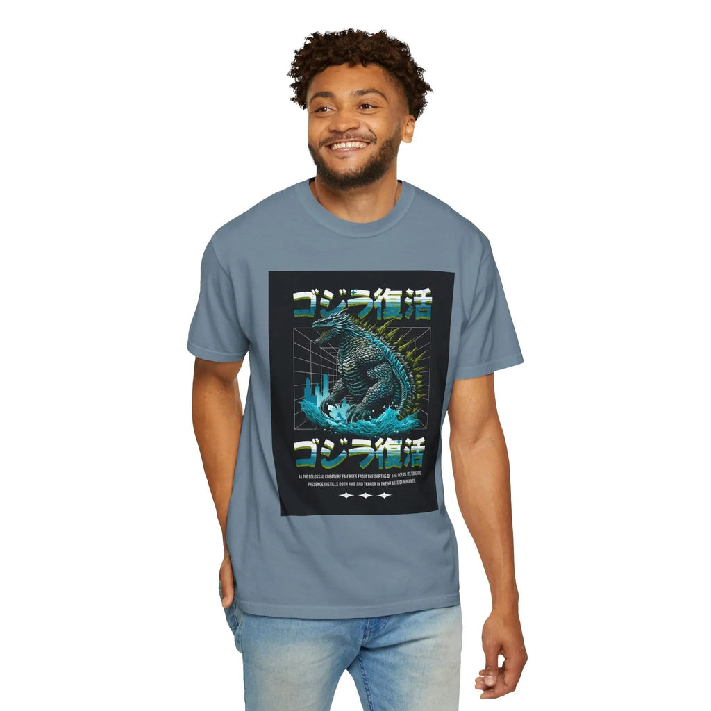 Garment Dyed T-Shirt - Unisex Cotton Tee With Soft Washed Cotton & Relaxed Fit Shirt