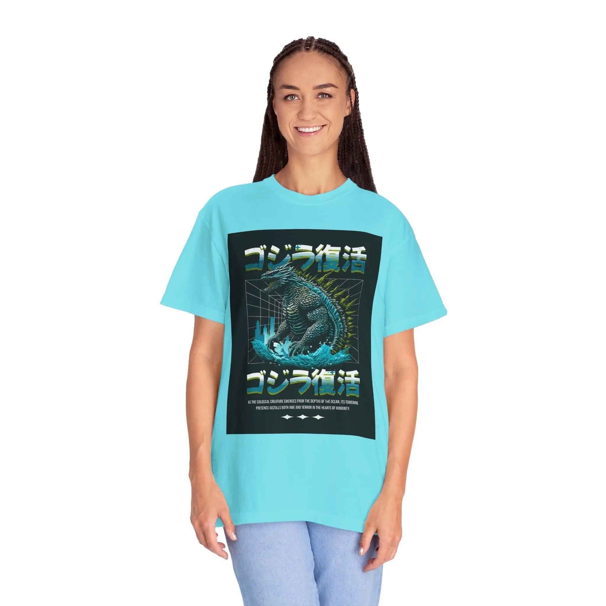 Garment Dyed T-Shirt - Unisex Cotton Tee With Soft Washed Cotton & Relaxed Fit Shirt