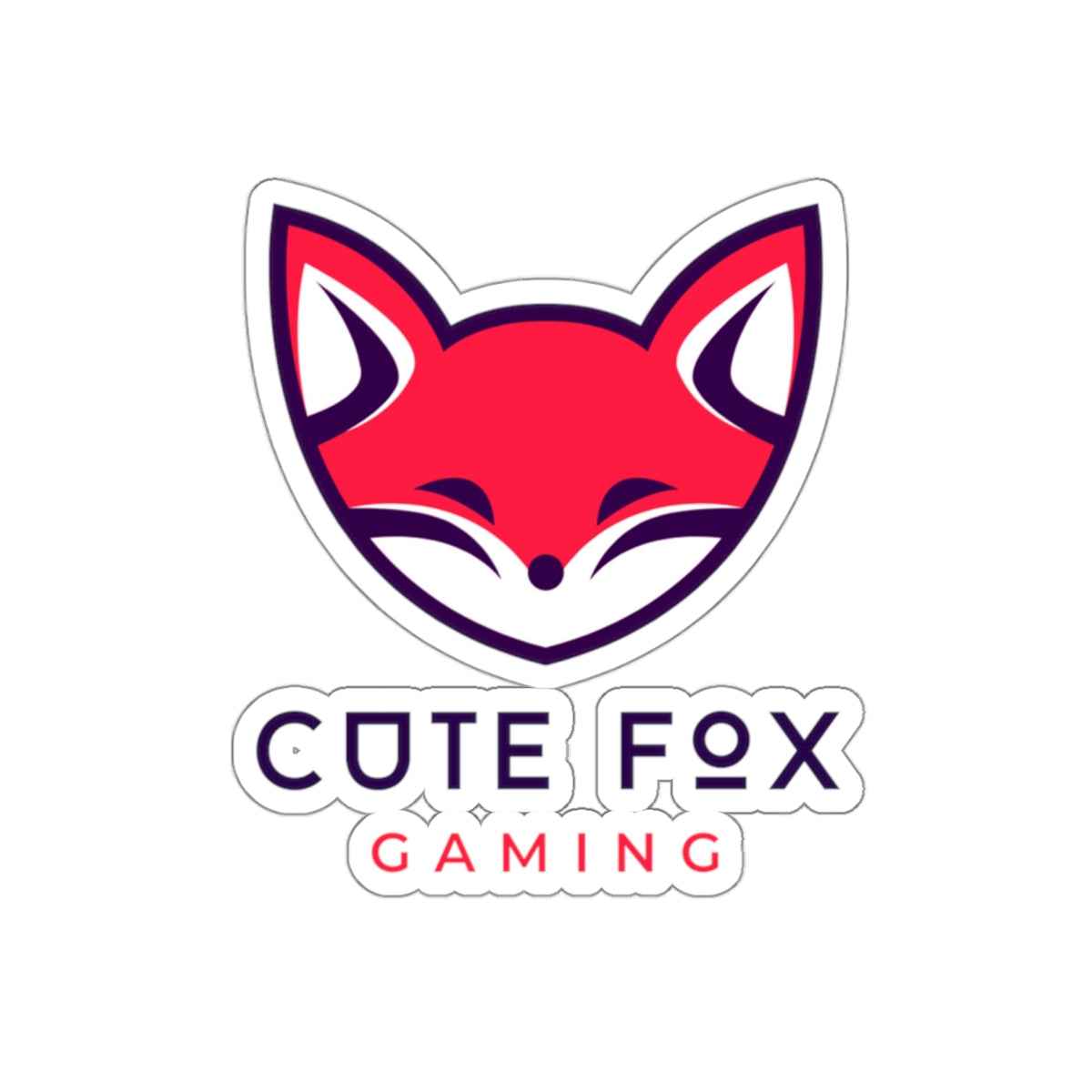 Cute Fox Stickers - Durable Vinyl Kiss Cut Stickers for Gaming & Laptop Decor