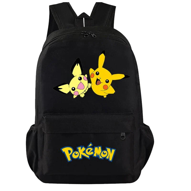 Anime Backpack Set – Durable 3-Piece Pokémon Pikachu & Uzumaki Combo Bag