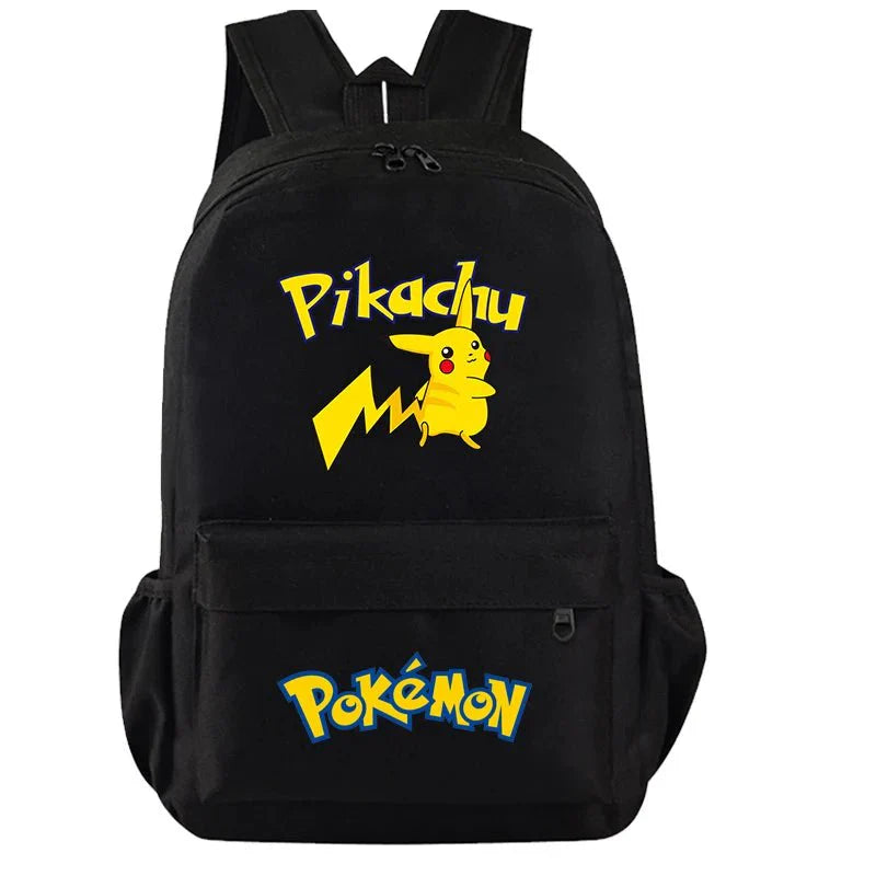 Anime Backpack Set – Durable 3-Piece Pokémon Pikachu & Uzumaki Combo Bag