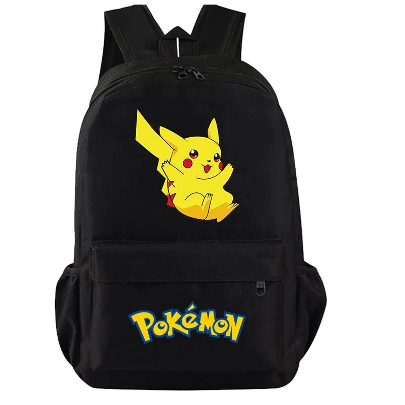 Anime Backpack Set – Durable 3-Piece Pokémon Pikachu & Uzumaki Combo Bag