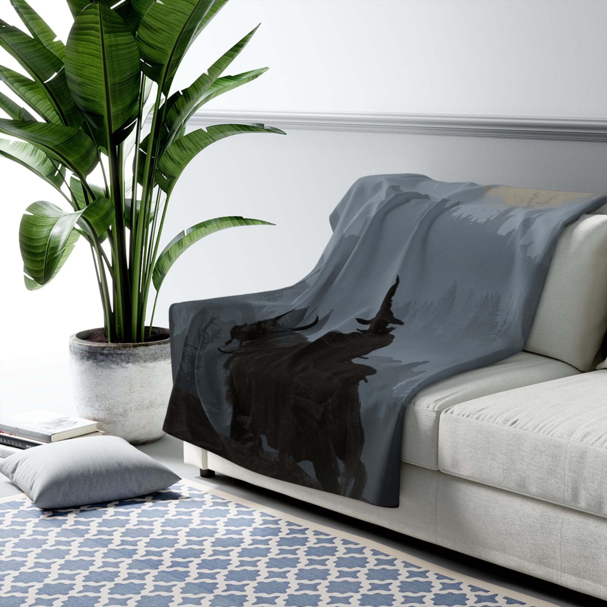 Sherpa Fleece Blanket - Cozy Plush Warm Throw with Durable Hemmed Edges