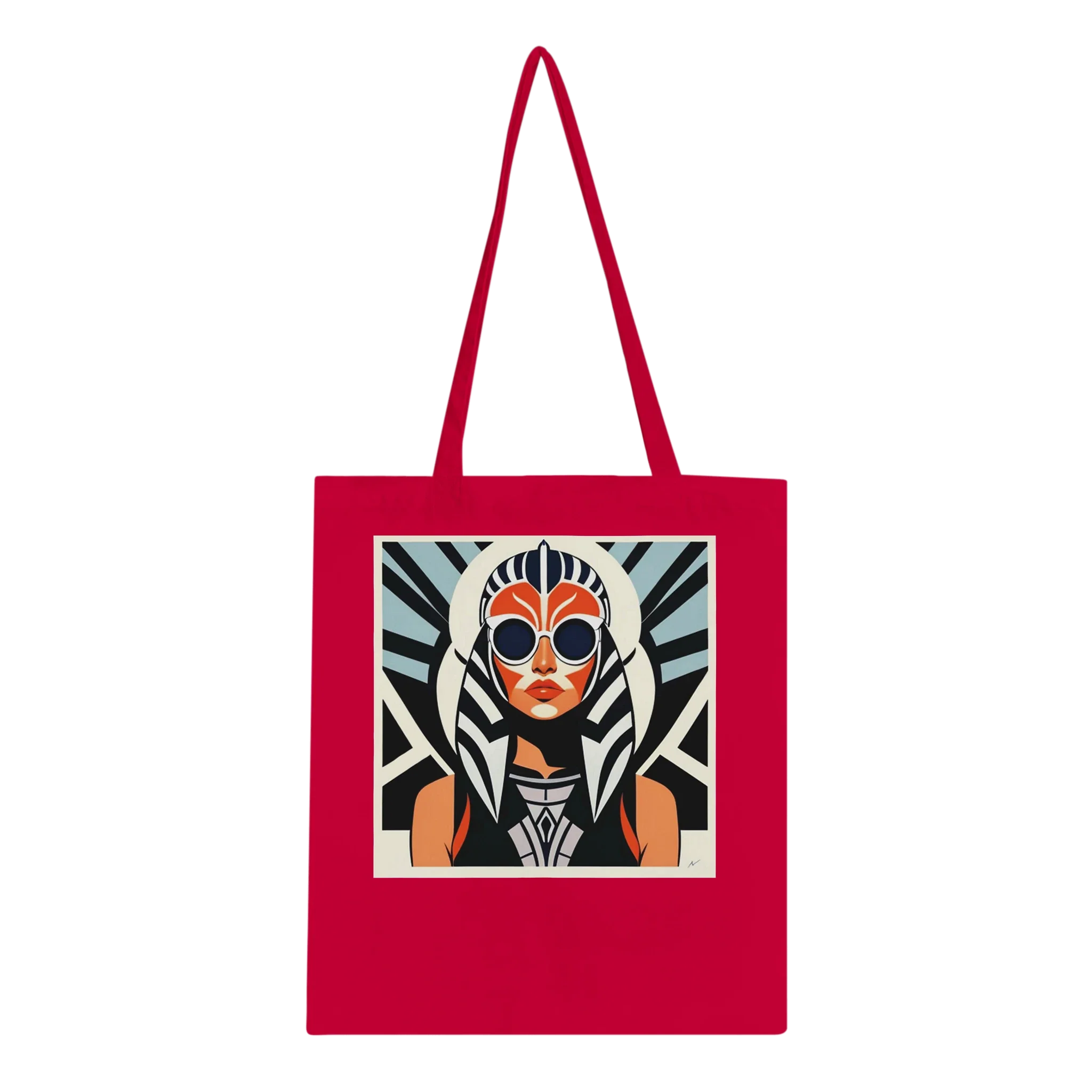 Cotton Tote Bags - Ahsoka Inspired Long Handle Eco Friendly Canvas Tote