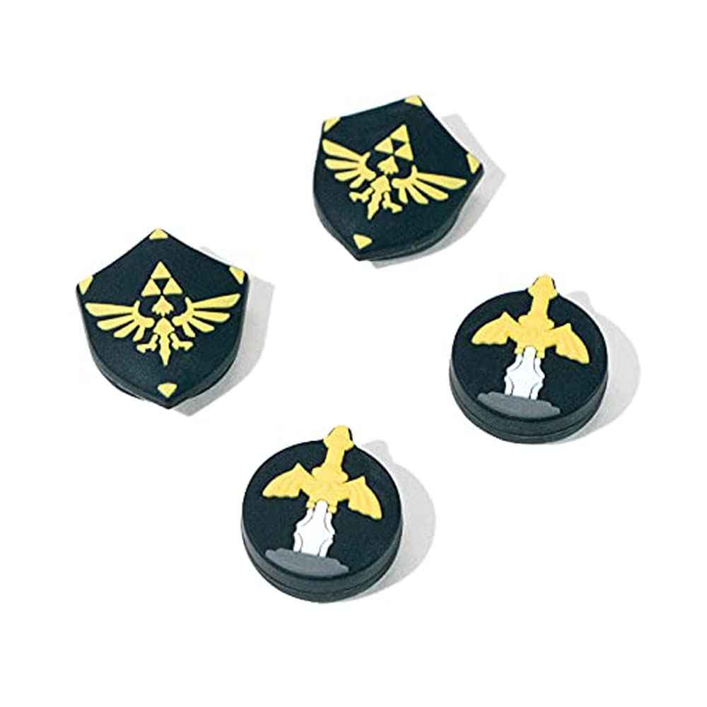 Switch Thumb Grip Caps - Cute Zelda Soft Silicone Joystick Covers for Nintendo OLED/Lite