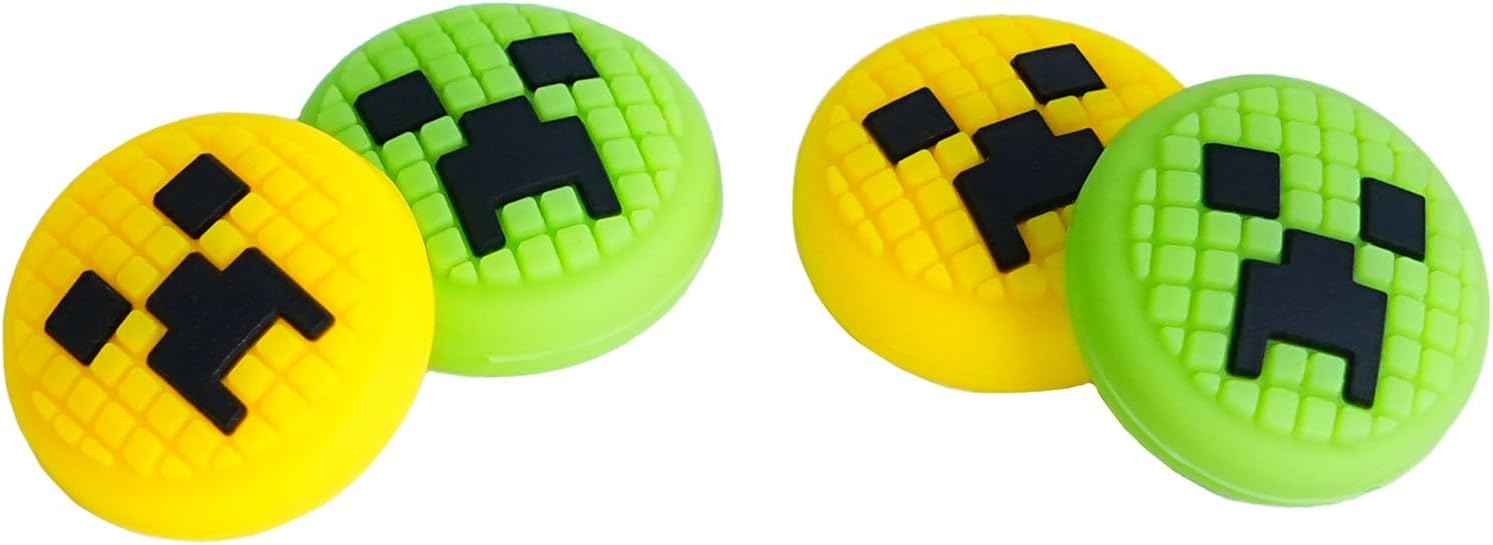 Switch Thumb Grips – Soft Silicone Joystick Caps for Switch Lite & Joy-Con, Kawaii Green