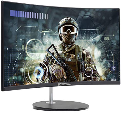 Curved Gaming Monitor 24 Inch Full HD 1080p Display | High Refresh Rate, VESA Wall Mount
