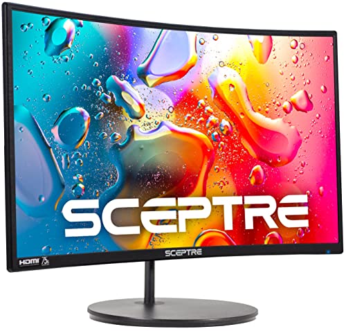 Curved Gaming Monitor 24 Inch Full HD 1080p Display | High Refresh Rate, VESA Wall Mount