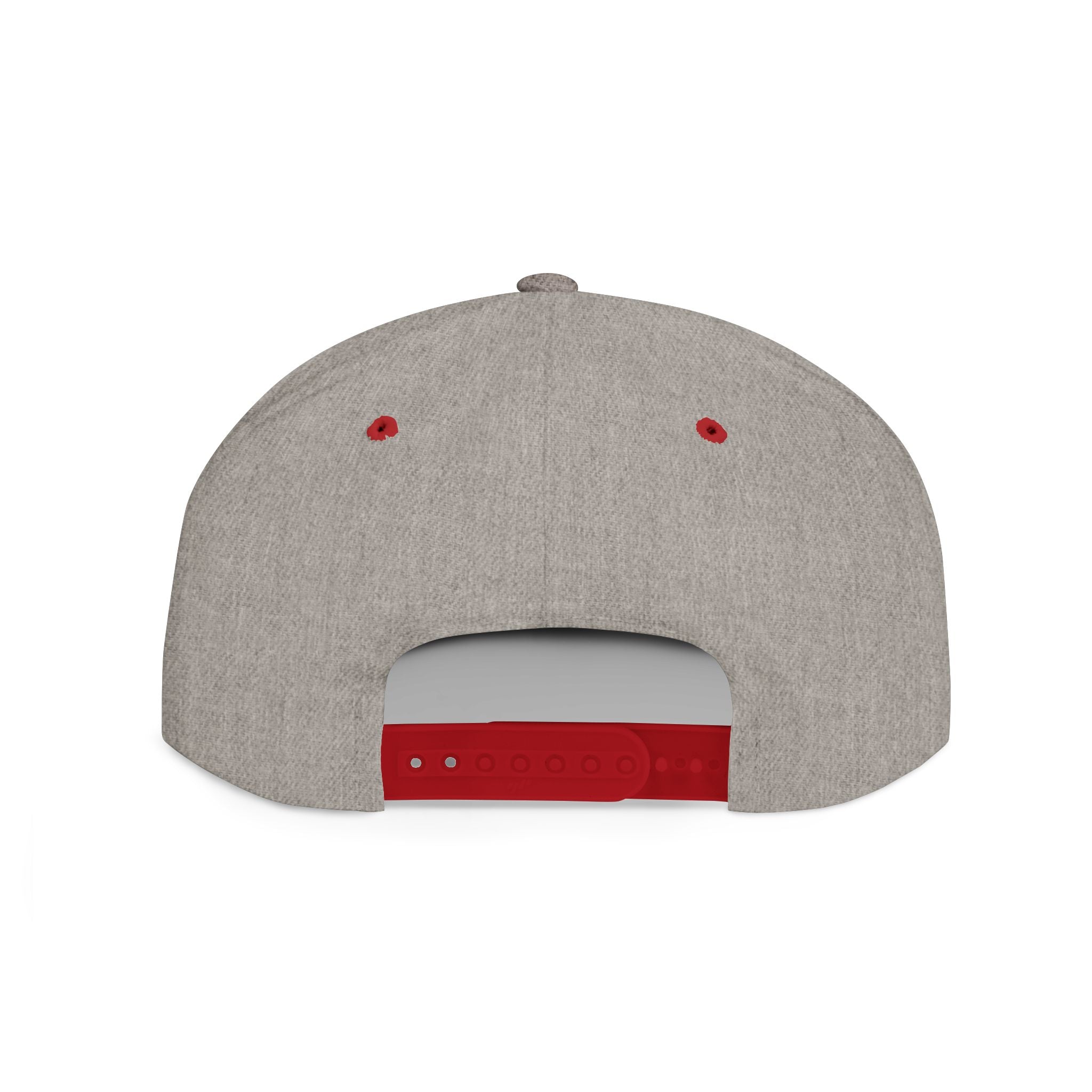 Embroidered Snapback Hat - Flat Bill Snapback With Green Undervisor | Trendy Streetwear