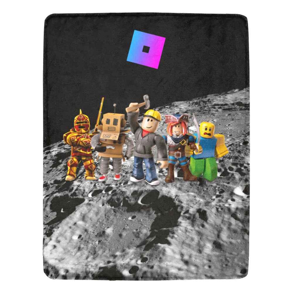 Ultra Soft Fleece Blanket – Plush Polyester Roblox Cozy Gamer Throw 54x70