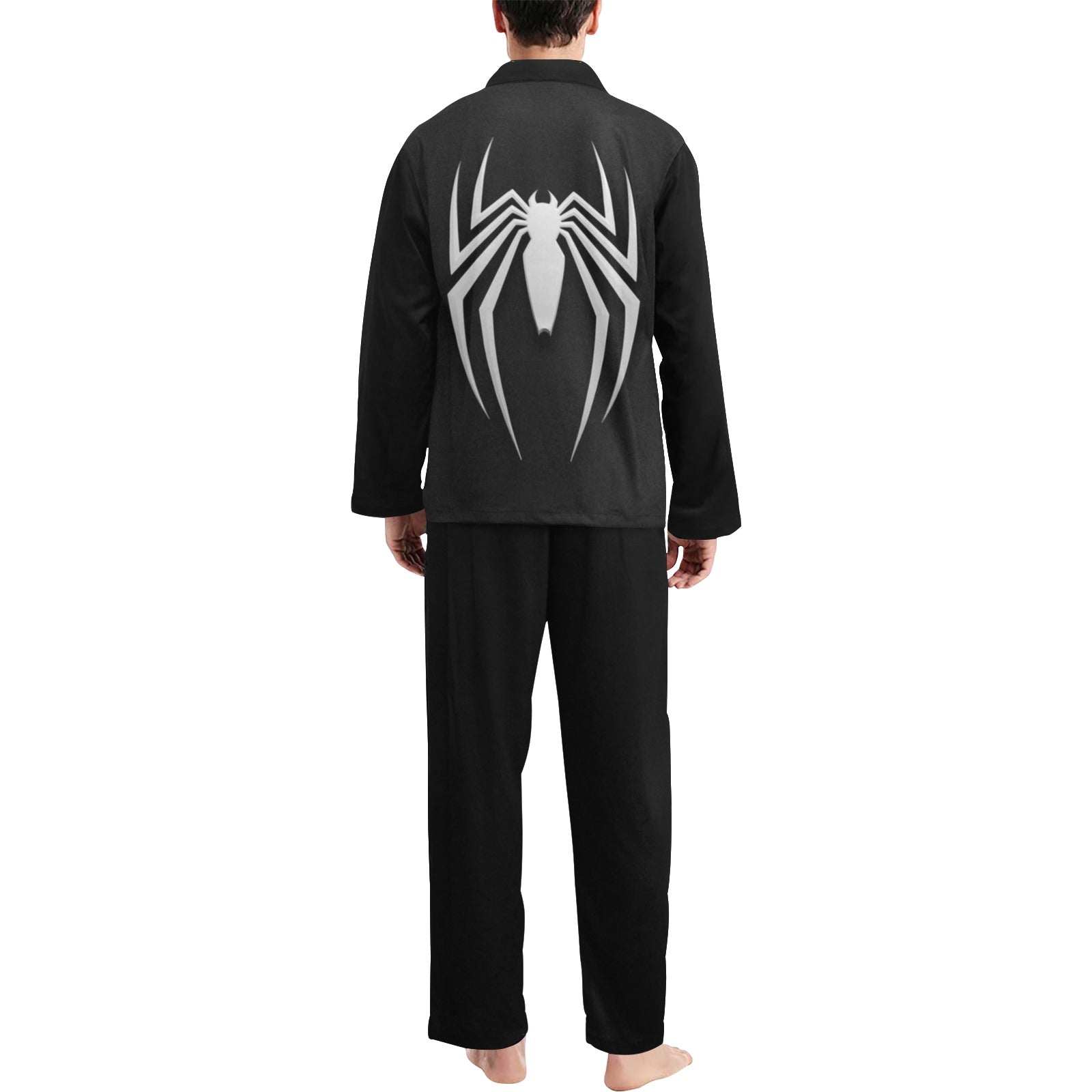 Men's V-Neck Long Pajama Set