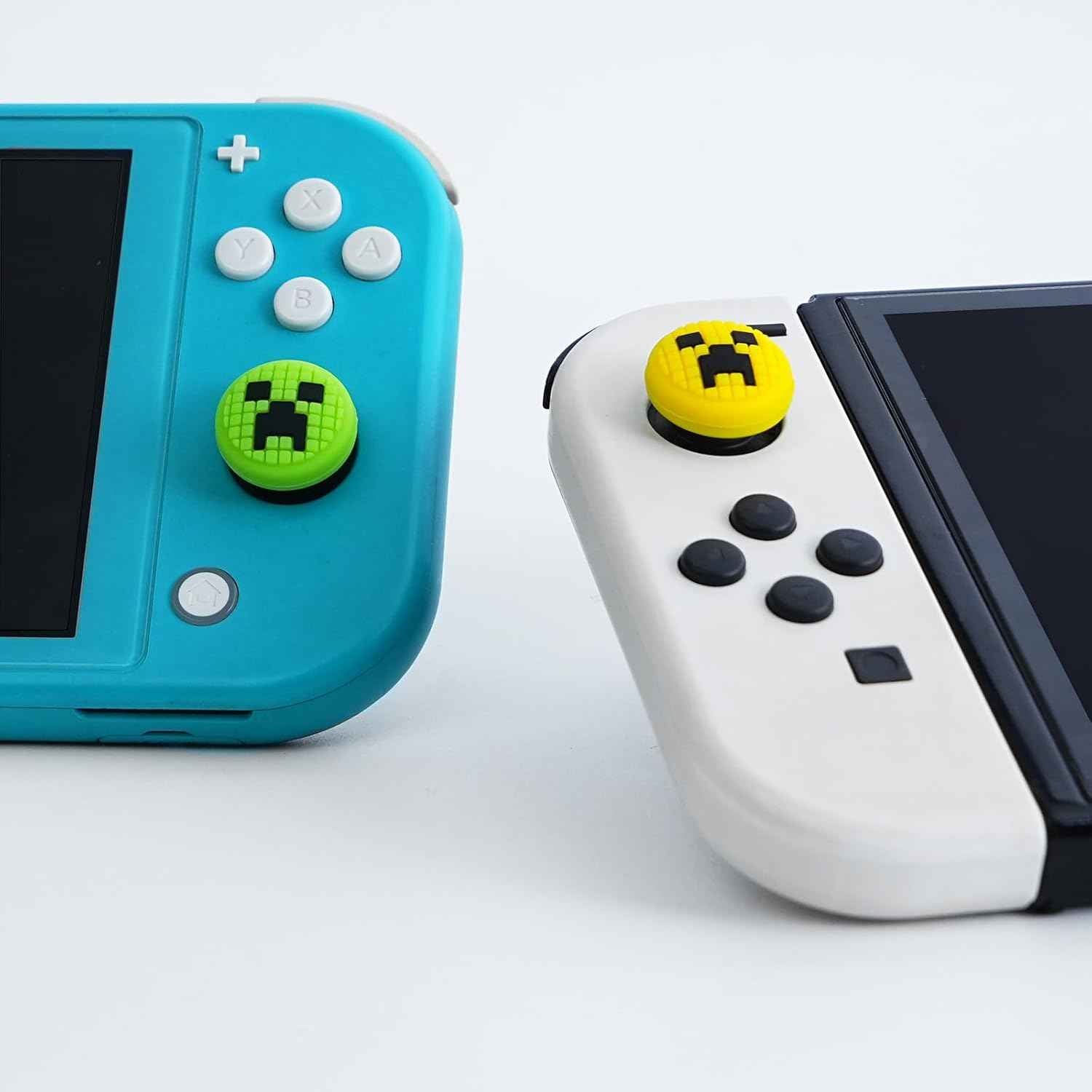 Switch Thumb Grips – Soft Silicone Joystick Caps for Switch Lite & Joy-Con, Kawaii Green