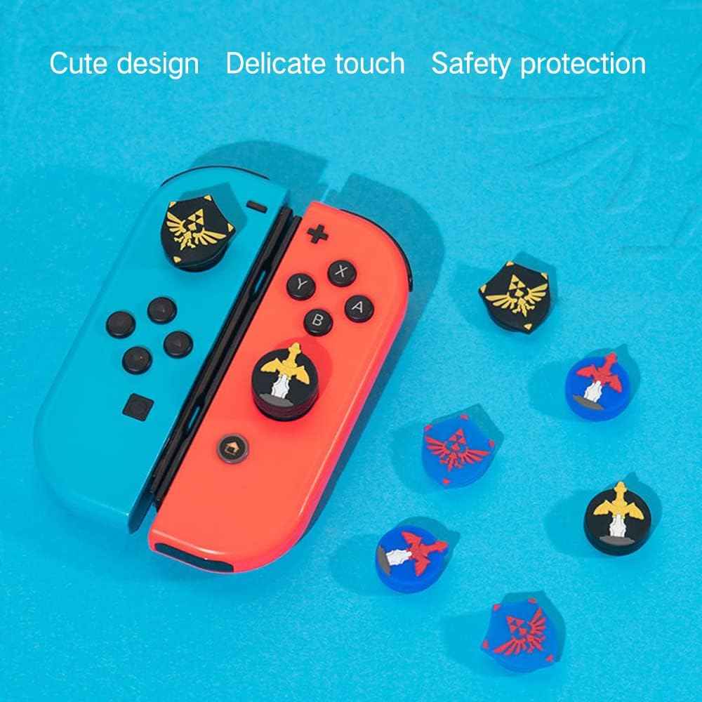 Switch Thumb Grip Caps - Cute Zelda Soft Silicone Joystick Covers for Nintendo OLED/Lite