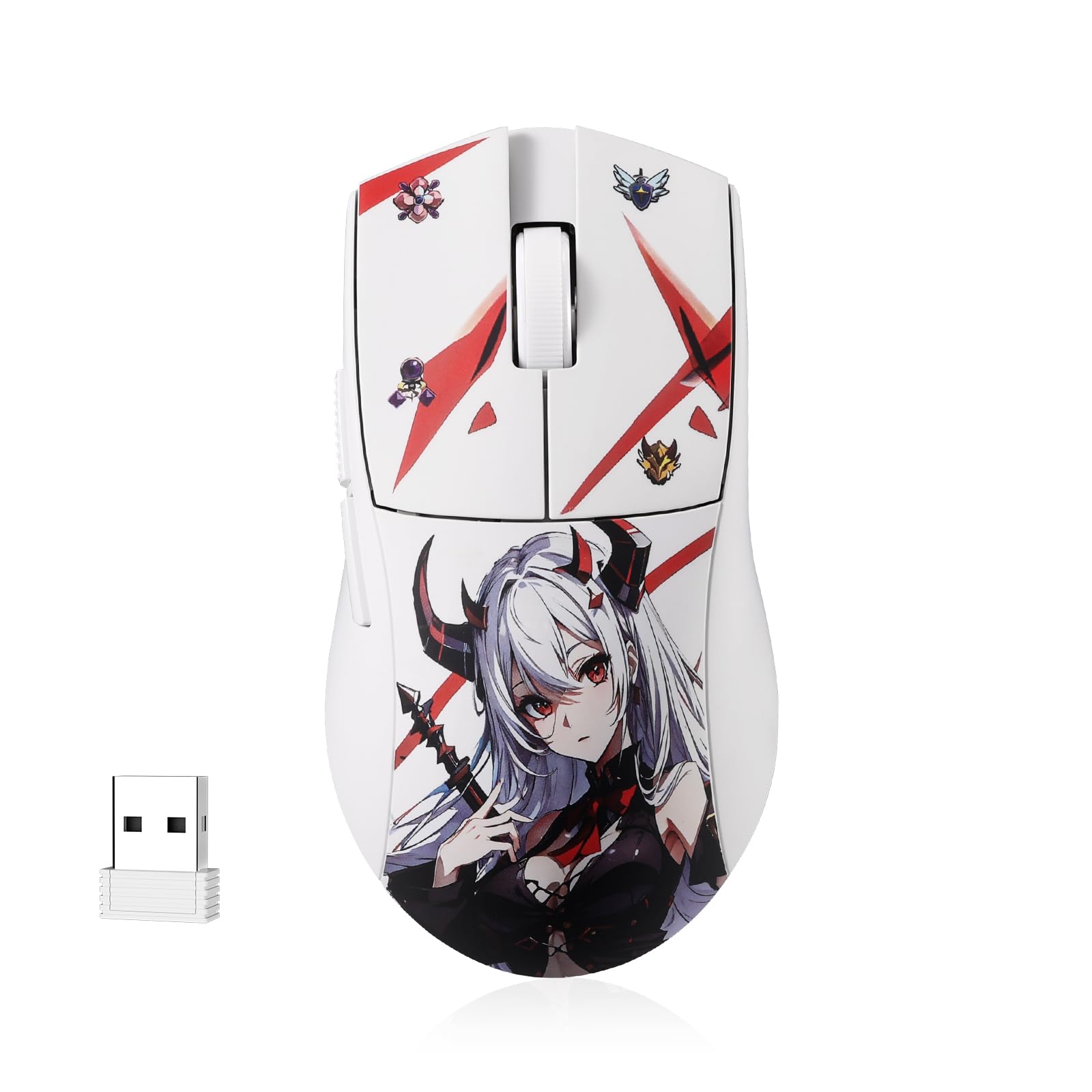 Anime Gaming Mouse – 42 Gram Lightweight Ergonomic Natural Grip | Programmable Wireless