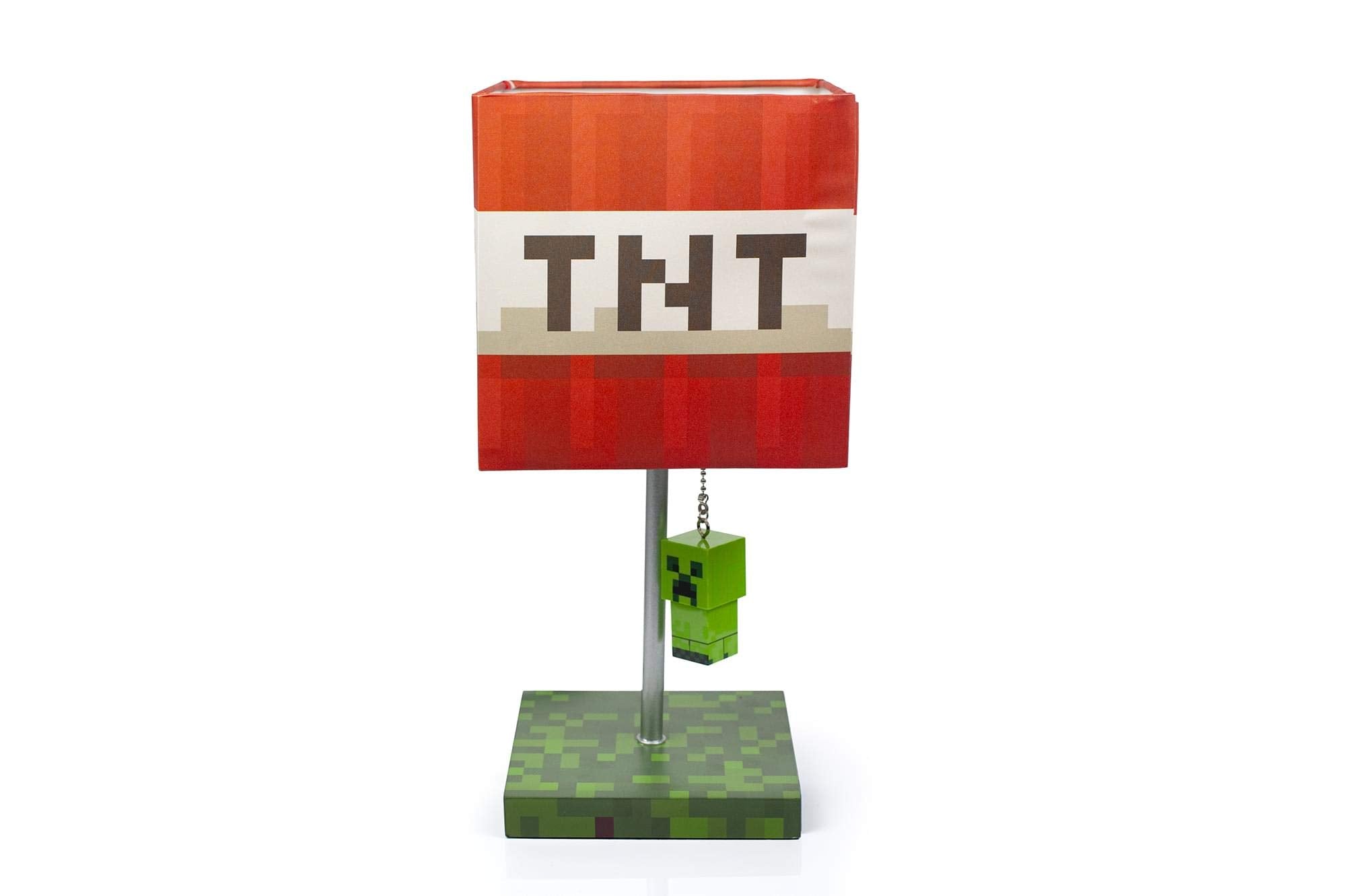 Minecraft TNT Desk Lamp – 14-Inch LED Block with 3D Creeper Puller Light