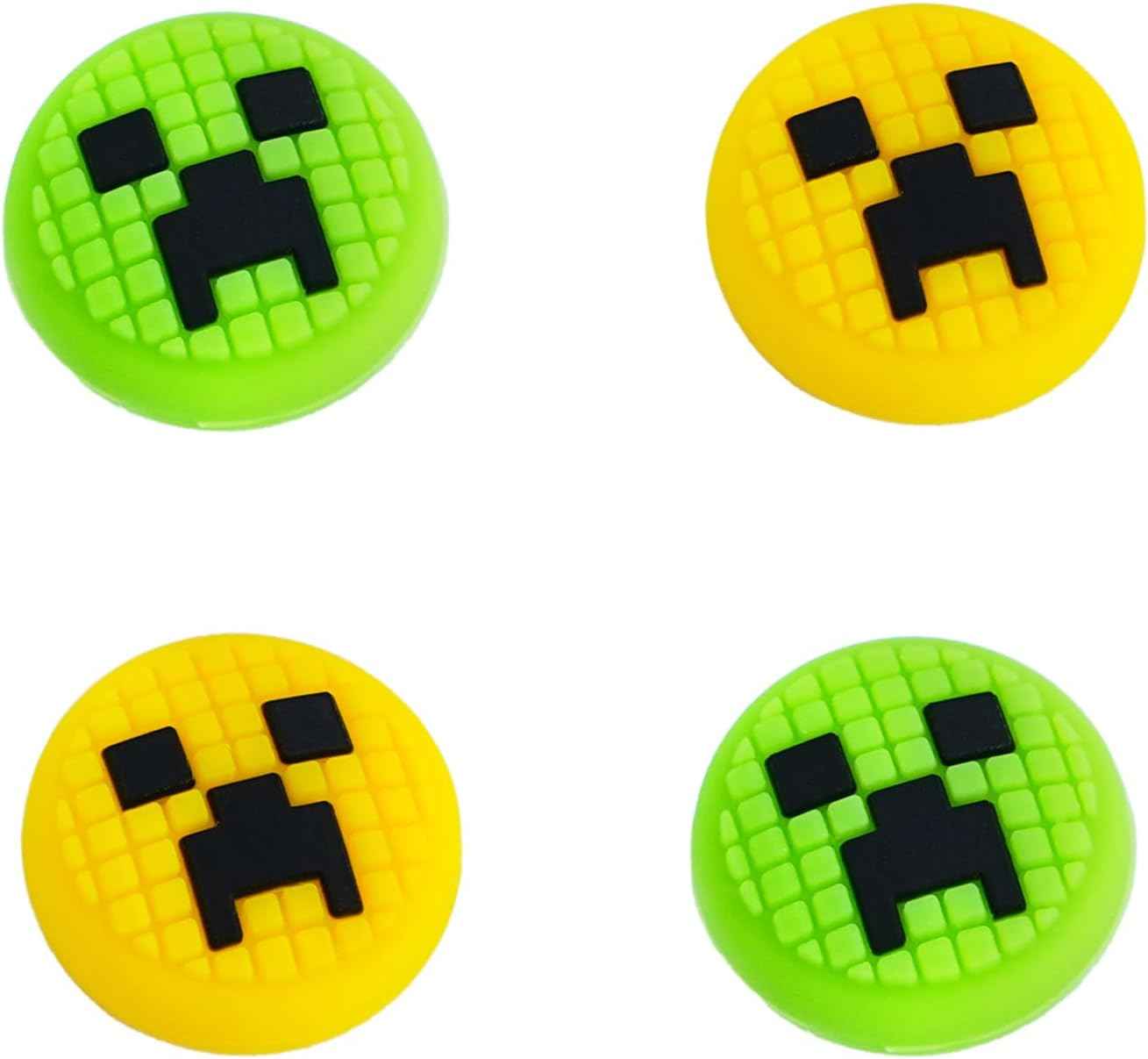 Switch Thumb Grips – Soft Silicone Joystick Caps for Switch Lite & Joy-Con, Kawaii Green