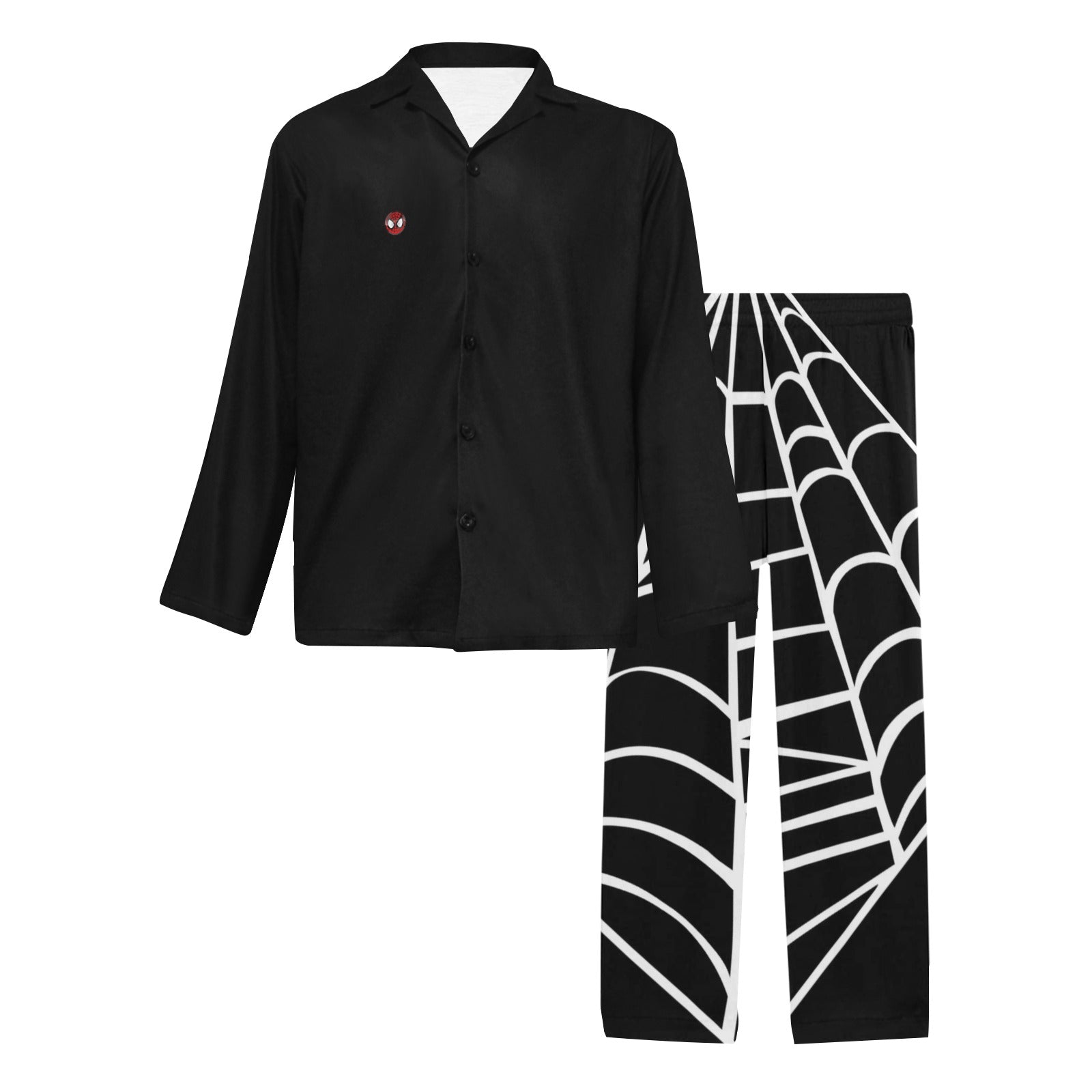 Men's V-Neck Long Pajama Set