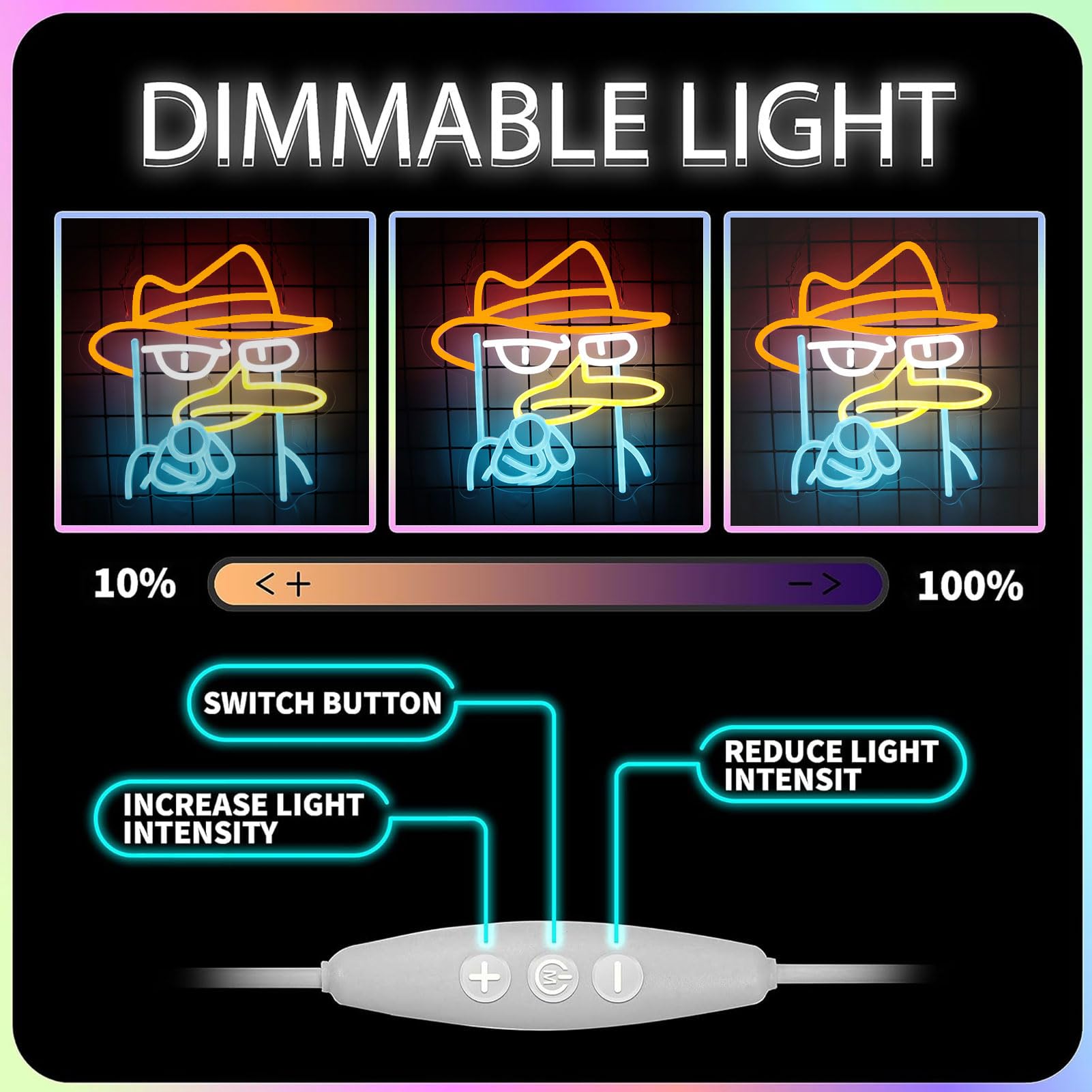 Skull Neon Sign – Yellow LED Neon Lights for Game Room Decor & Man Cave Lighting