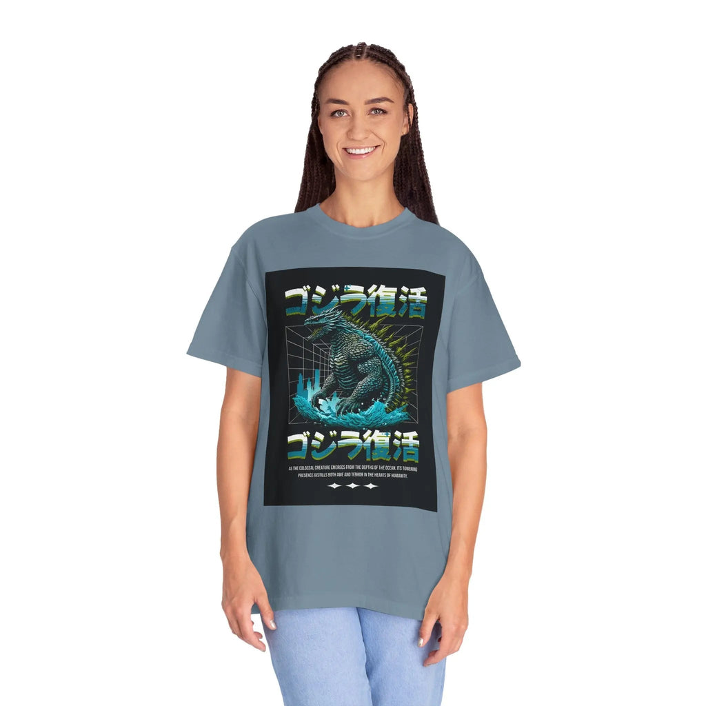 Garment Dyed T-Shirt - Unisex Cotton Tee With Soft Washed Cotton & Relaxed Fit Shirt