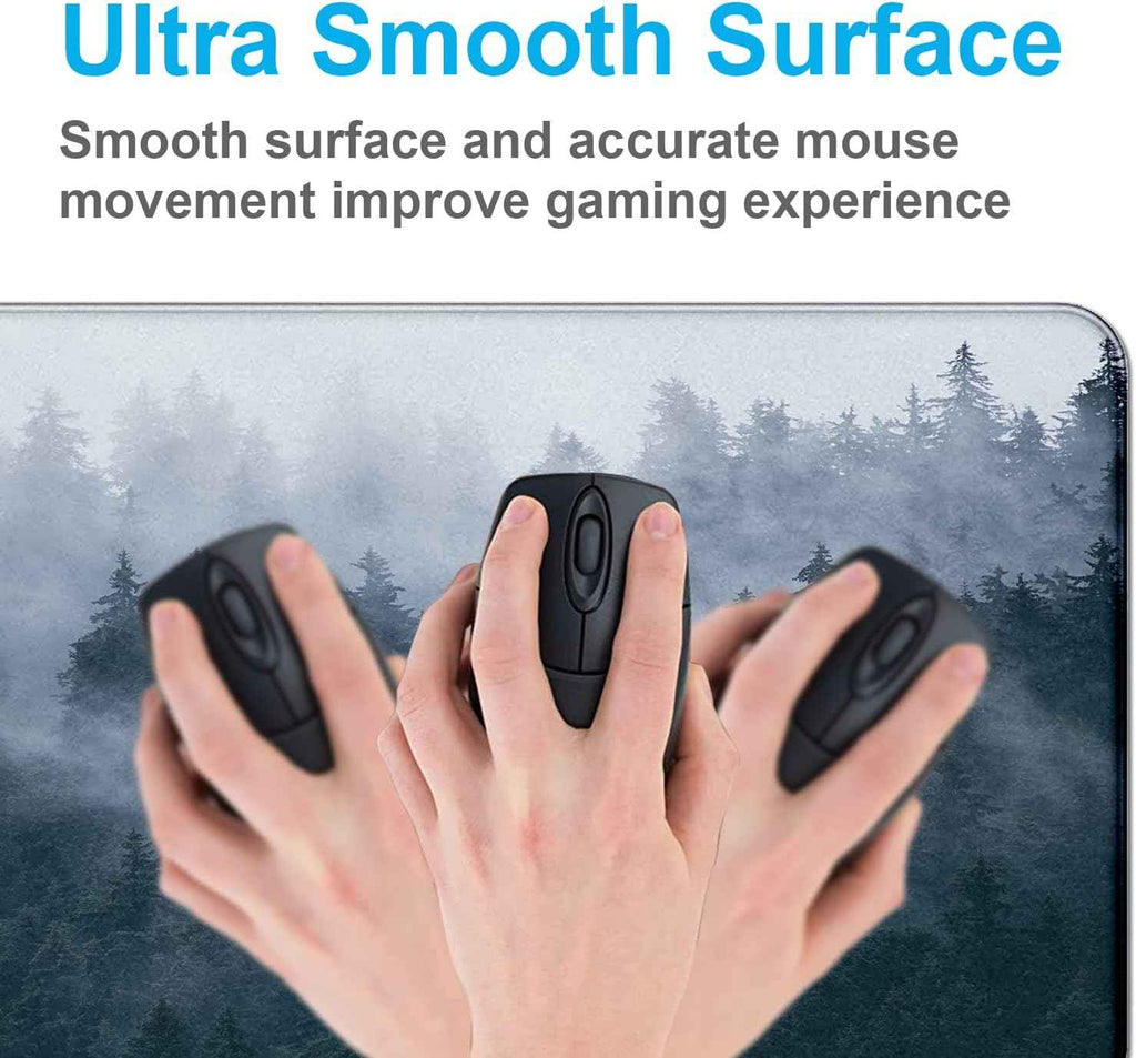 Extended Gaming Mouse Pad - Large Waterproof Non-Slip Desk Mat with Stitched Edges