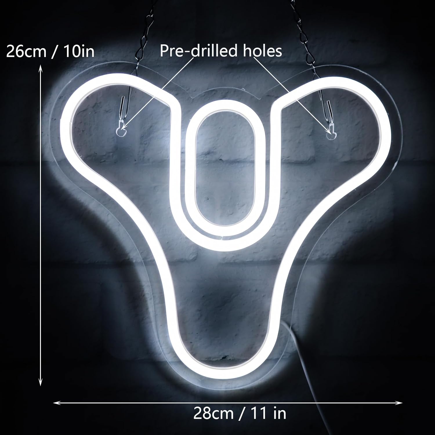 Neon Wall Decor - Pugna Game LED Neon Sign for Bedroom, Bar & Business