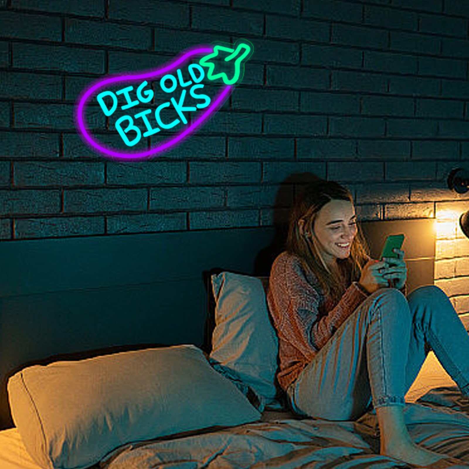 Skull Neon Sign – Yellow LED Neon Lights for Game Room Decor & Man Cave Lighting