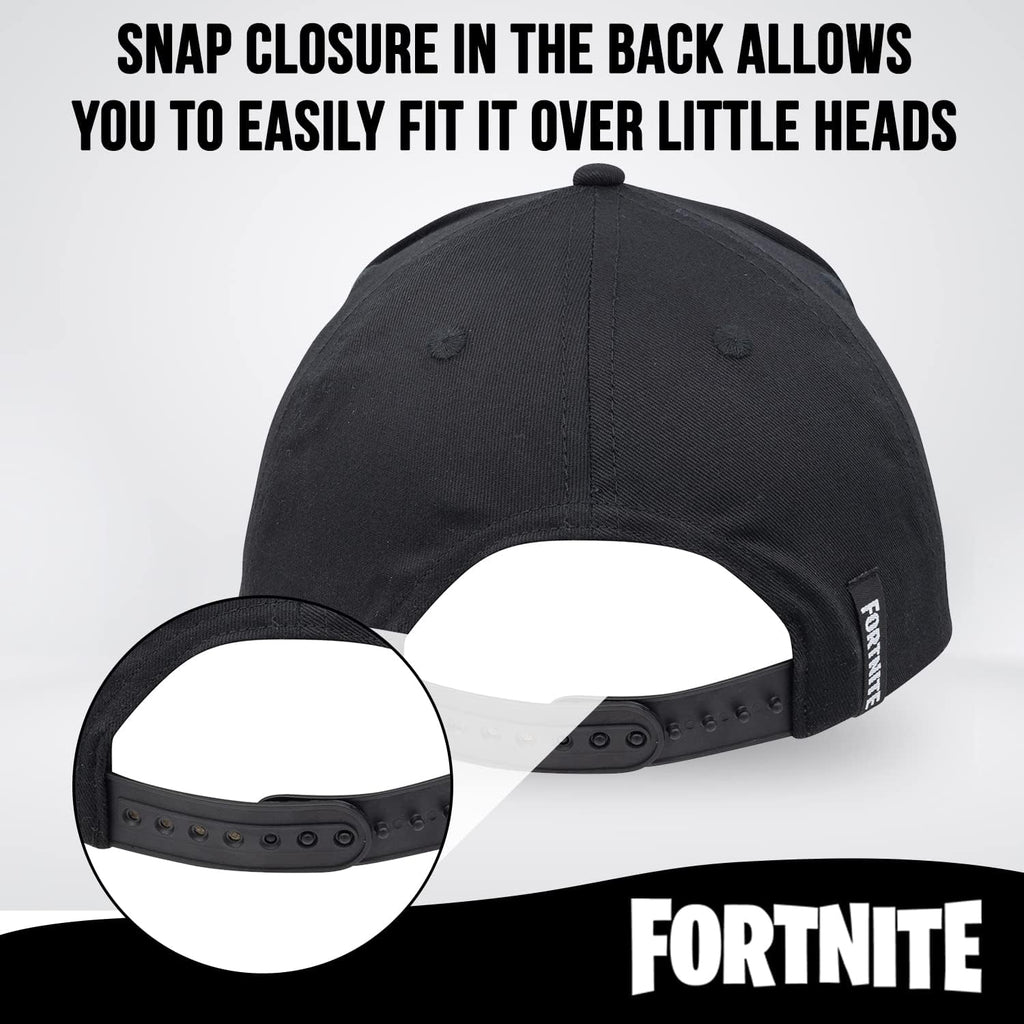Fortnite Baseball Cap – Boys Fitted Hat With Flatbrim Cotton Design