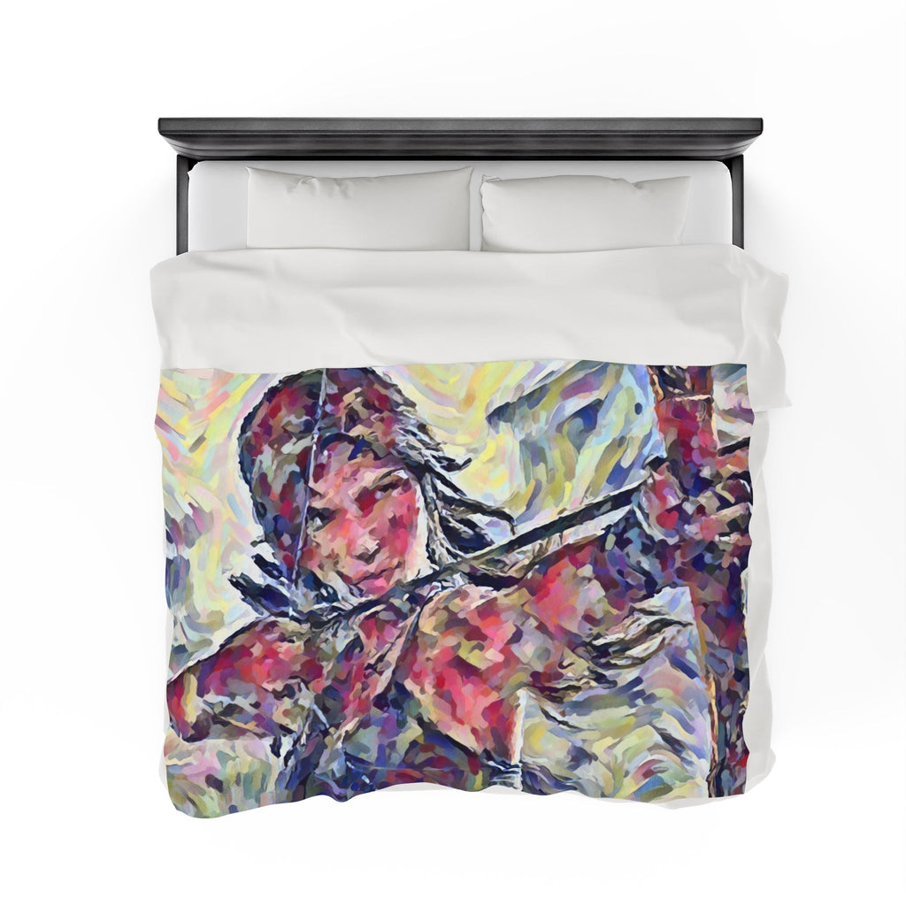 Velveteen Blanket - Tomb Raider Lara Croft Unique Design