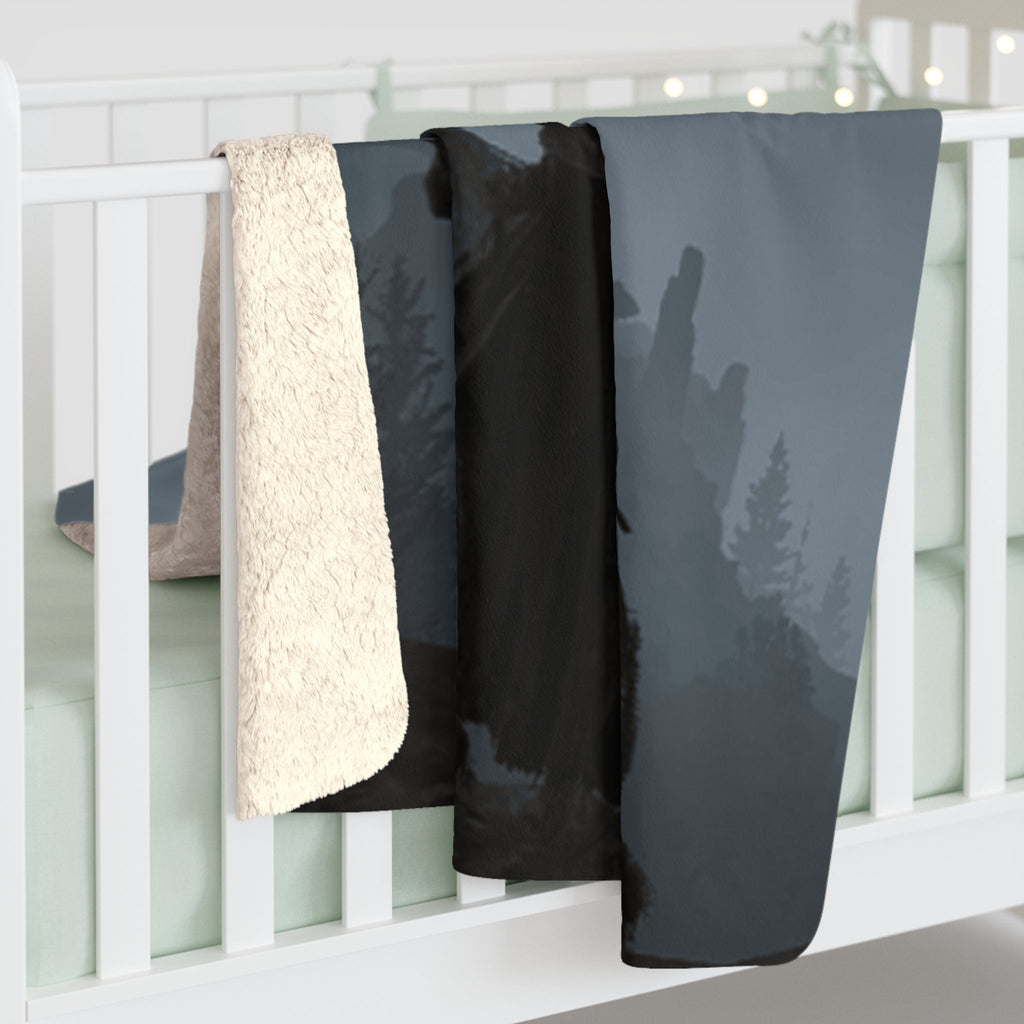 Sherpa Fleece Blanket - Cozy Plush Warm Throw with Durable Hemmed Edges