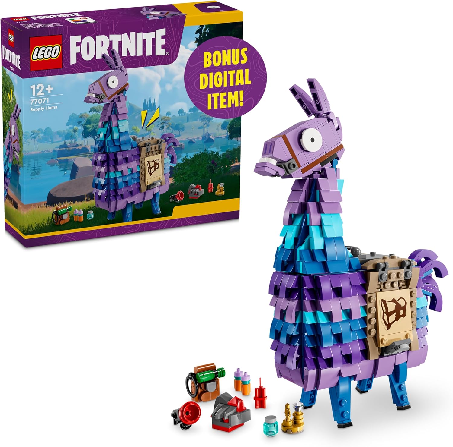 LEGO Fortnite Supply Llama – Buildable Fortnite Llama Toy | Collectible Gaming Figure
