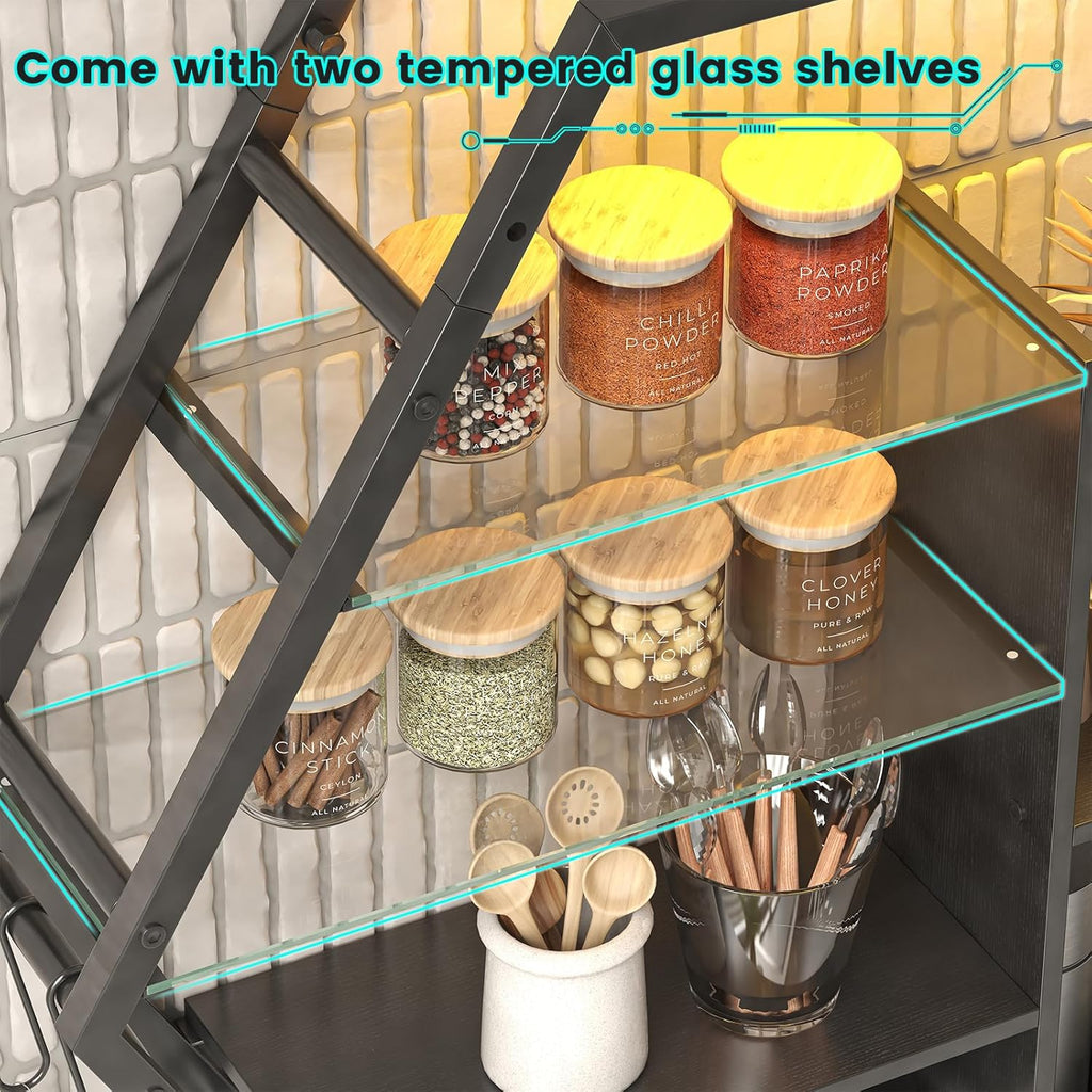 Floating Shelves With Lights – RGB Light Shelves, Honeycomb Hexagonal Design, Sturdy Storage