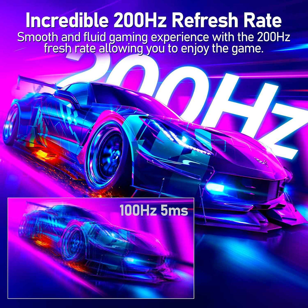 27 Inch Gaming Monitor - Curved FHD Display | 200Hz Refresh Rate | 1ms Response Time