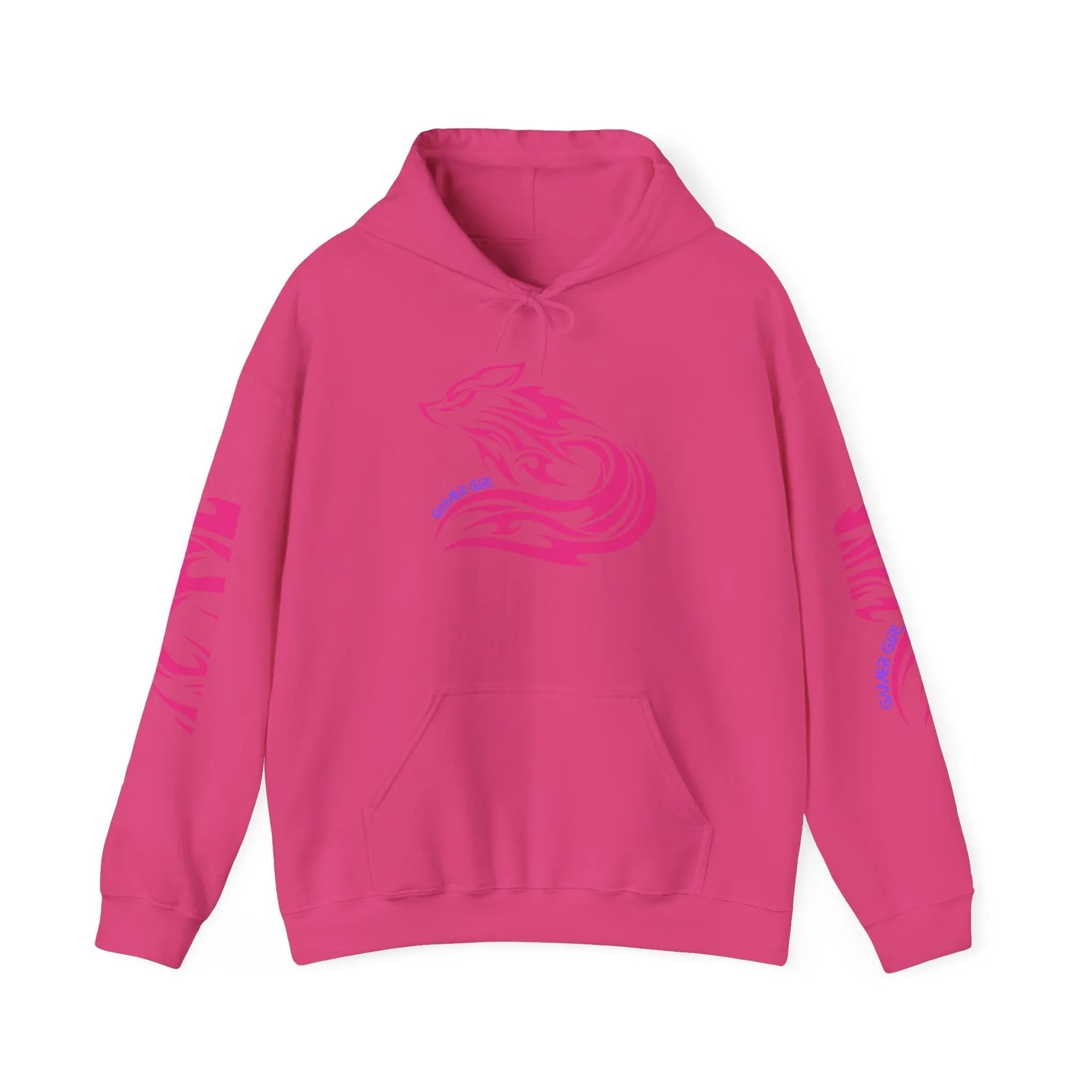 Gamer Girl Hoodie - Unisex Heavy Blend Hoodie with Printed Sleeve Sweatshirt