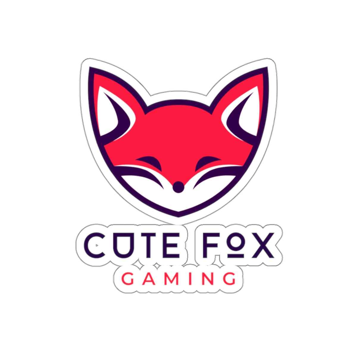 Cute Fox Stickers - Durable Vinyl Kiss Cut Stickers for Gaming & Laptop Decor