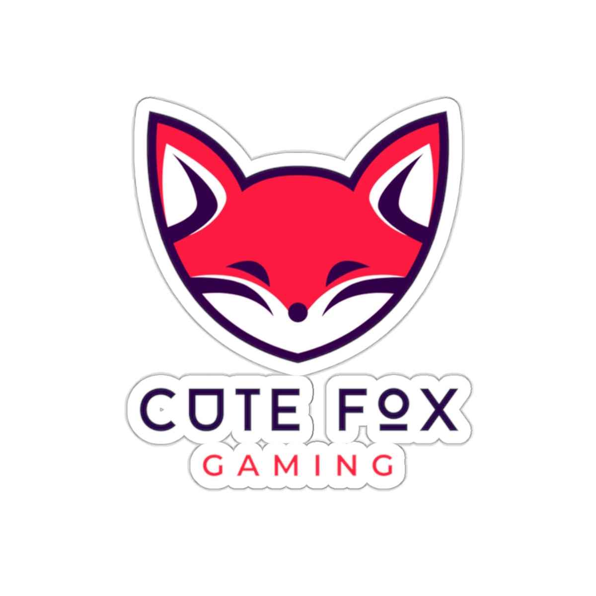 Cute Fox Stickers - Durable Vinyl Kiss Cut Stickers for Gaming & Laptop Decor