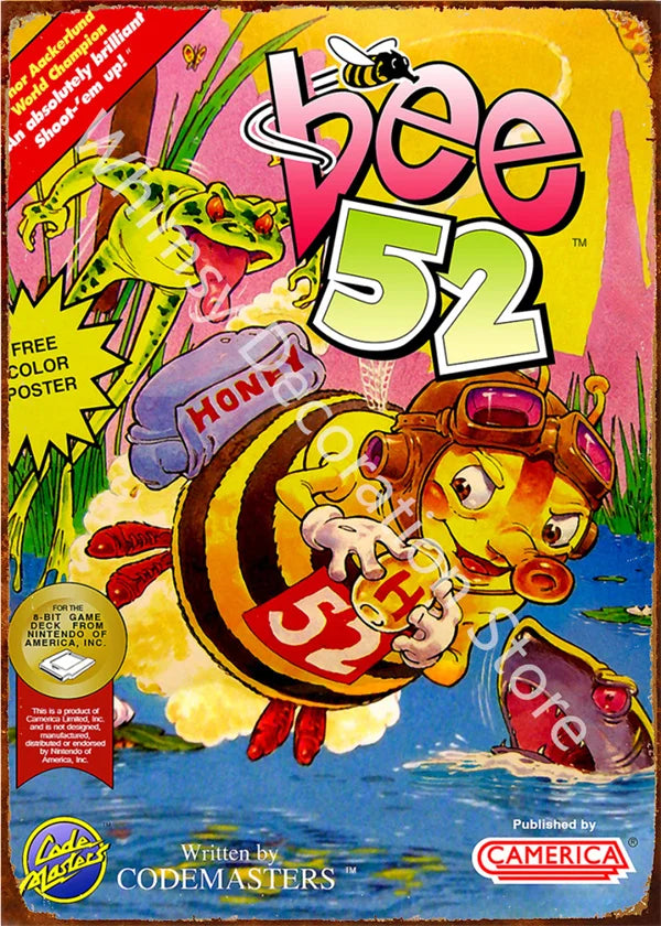 Anime Retro Video Game Metal Tin Sign - Wall Decor for Home Room