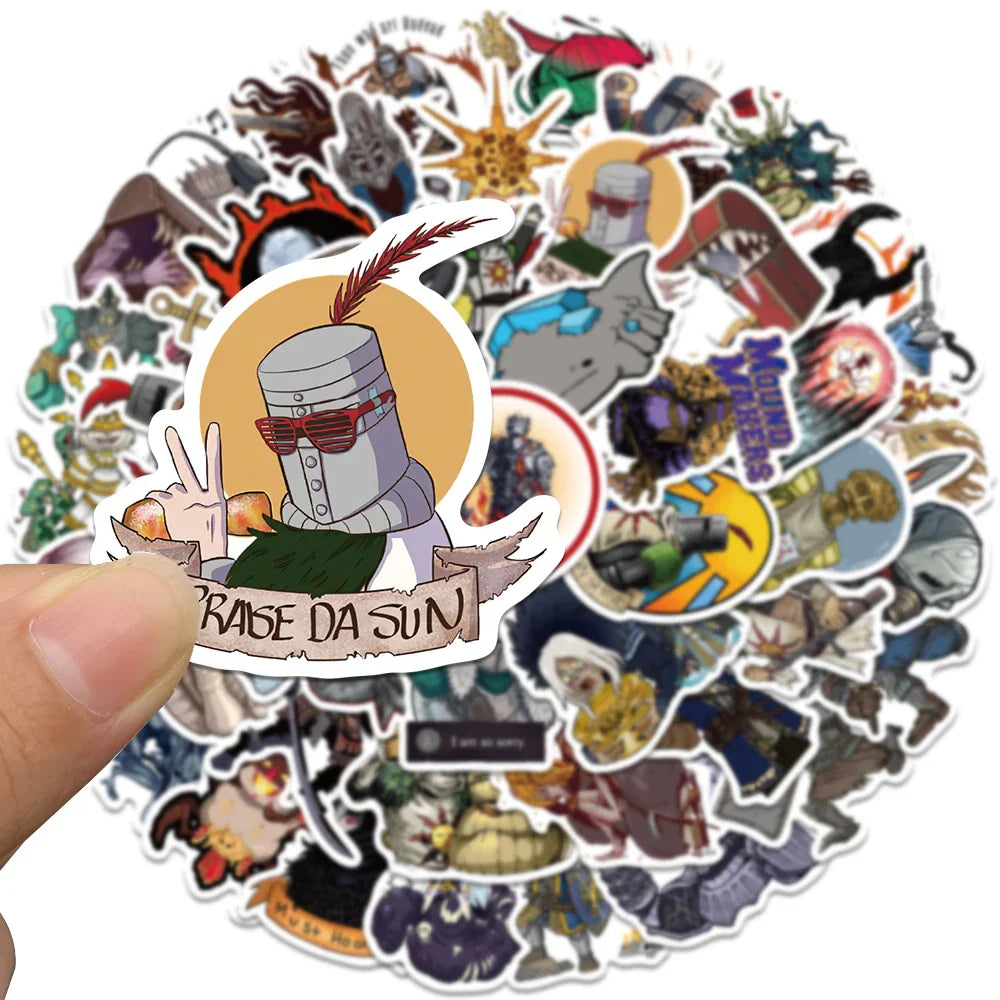 Dark Souls Stickers – Waterproof Vinyl Decal Set | Durable Gamer Collectible Pack