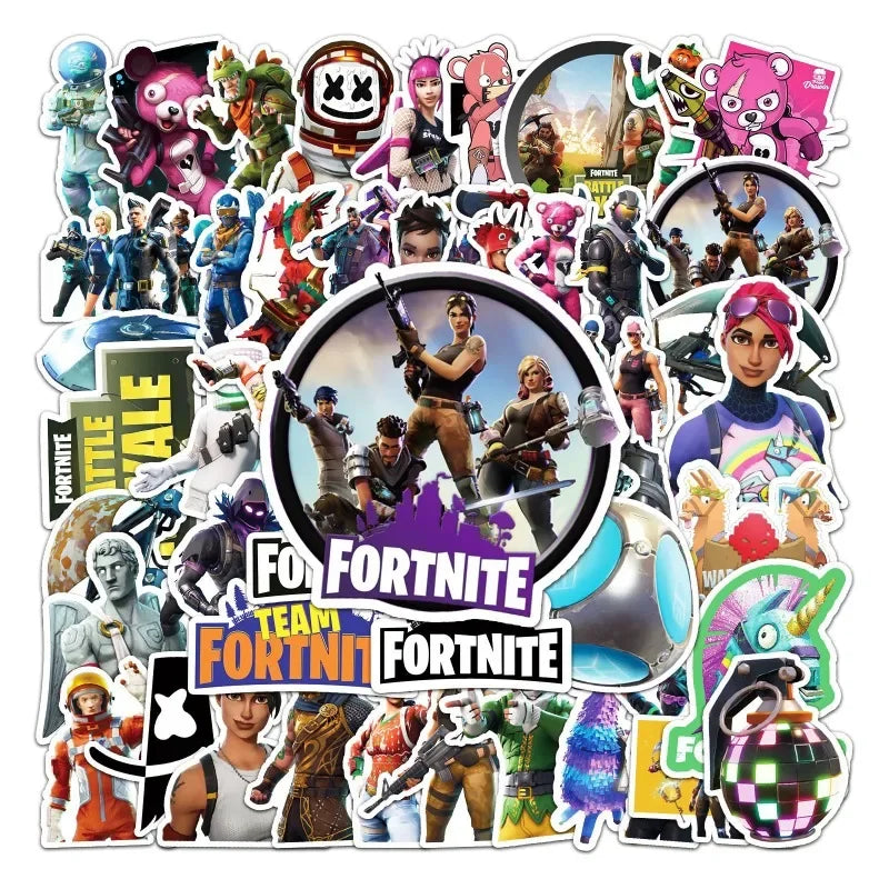 Fortnite Character Stickers - Laptop Decal Collection Featuring Waterproof Vinyl & Graffiti Art