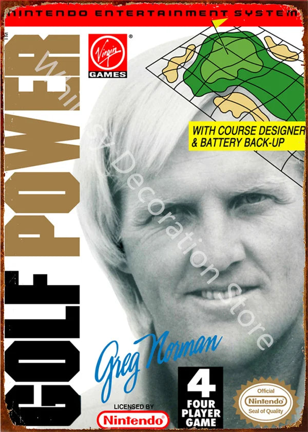 Anime Retro Video Game Metal Tin Sign - Wall Decor for Home Room