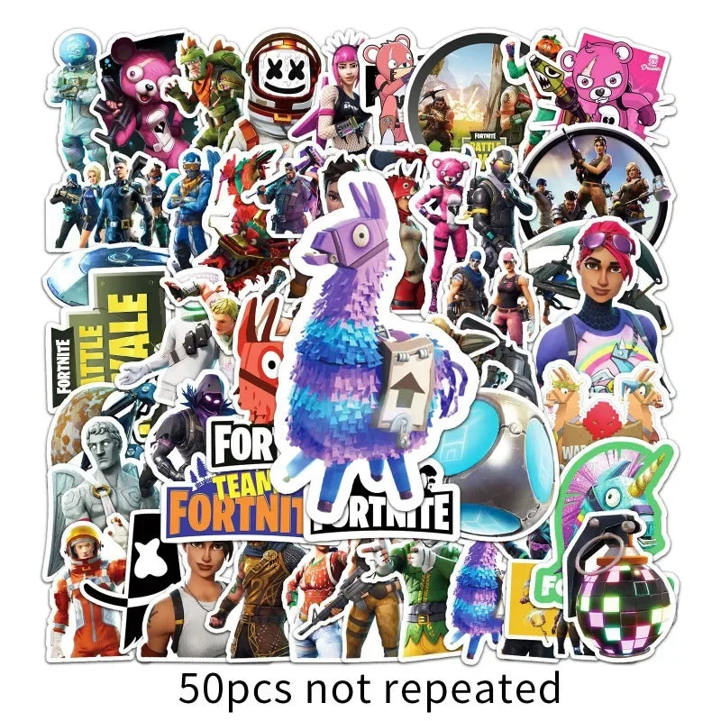 Fortnite Character Stickers - Laptop Decal Collection Featuring Waterproof Vinyl & Graffiti Art