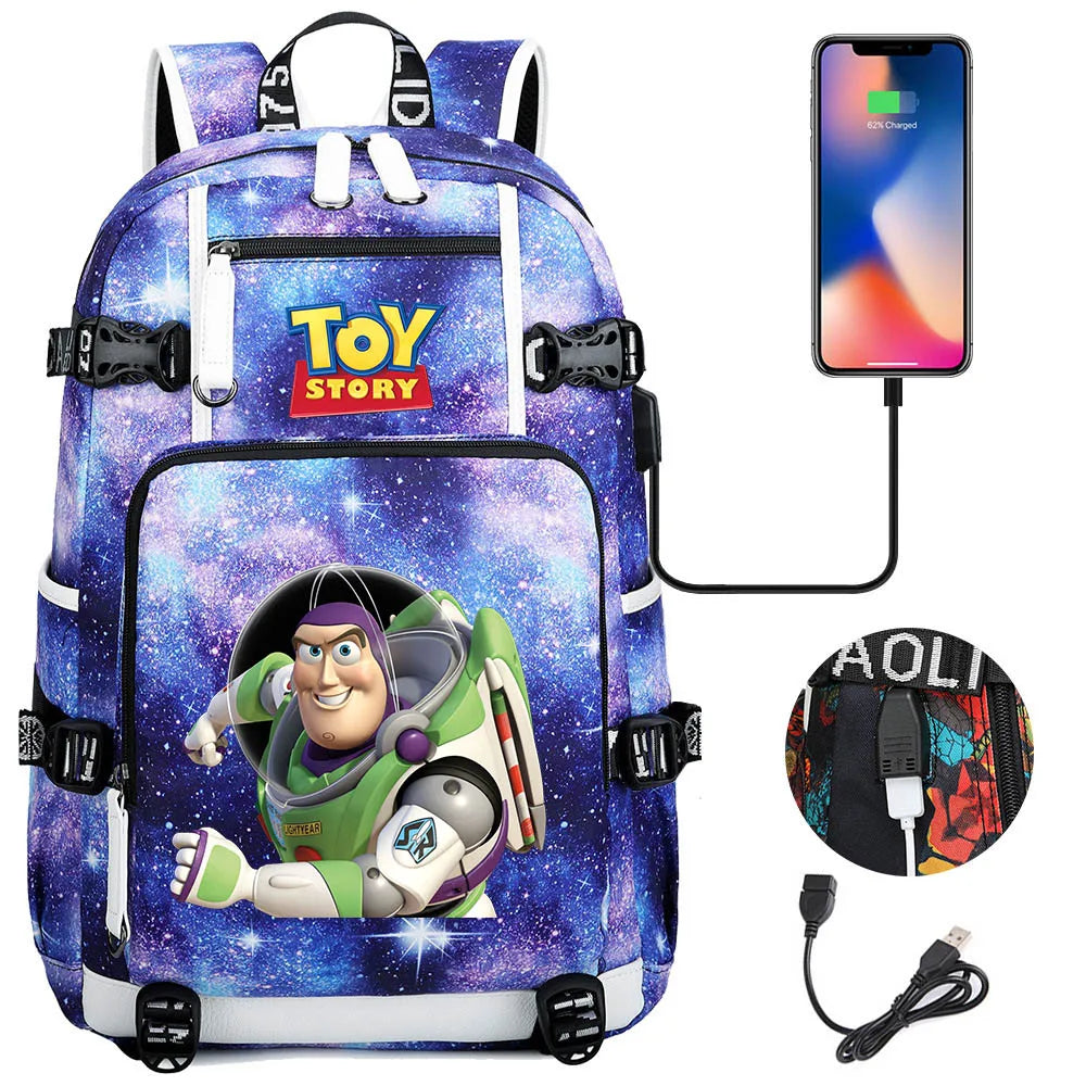 Buzz Lightyear & Woody USB Charging Backpack – To School and Beyond!