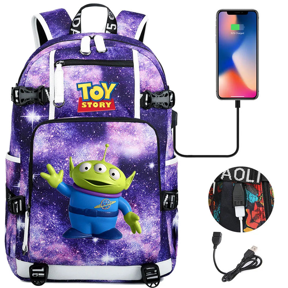 Buzz Lightyear & Woody USB Charging Backpack – To School and Beyond!