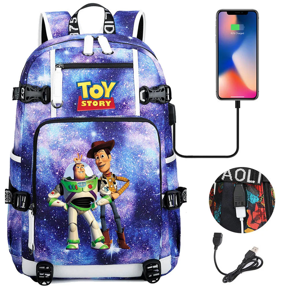 Buzz Lightyear & Woody USB Charging Backpack – To School and Beyond!